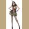 Women's Harlequin Horror Circus Girl Clown Mini Dress Cosplay Halloween Costume