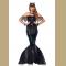 Sexy Dark Mermaid Queen Fishtail Dress Fairytale Cosplay Halloween Costume