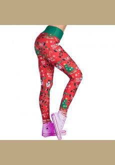 Christmas Leggings Women Fashion Printed Leggings Femme High Waist Workout Leggins Female Slim Leggins