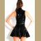 The New Dress Bright Skin Tight Dress Leather Skirt PVC Night Club Costume Dance