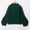 Women Turtleneck Knit Long Loose Lantern Sleeve Solid Color Fashion Warm Sweater Pullover Tops