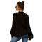 Women Turtleneck Knit Long Loose Lantern Sleeve Solid Color Fashion Warm Sweater Pullover Tops