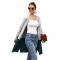Casual Long Sleeve Contrast Pocket Cardigans