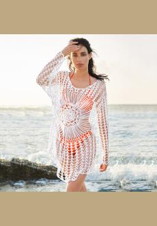 Swimsuit Cover Up Bath Dresses Beach Tunic Bathing Suit Ups Capes Women Swimwear Pareo Sarongs Swim Womens Wear Fishnet 