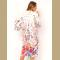 Summer Boho Women Chiffon Long Kimono Cardigan Floral Print Beach Outerwear Loose Bikini Cover Up Top