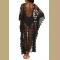 Sexy See Through Embroidered Long Kimono Cardigan  Black Lace Tunic Women Beach Wear Swimsuit Cover Up