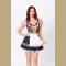 Sexy Adult Puff Sleeve False Two-piece Bavarian Beer Girl Mini Dress Oktoberfest Costume