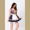 Sexy Adult Puff Sleeve False Two-piece Bavarian Beer Girl Mini Dress Oktoberfest Costume