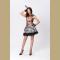 Women's Harlequin Horror Circus Girl Clown Mini Dress Cosplay Halloween Costume