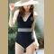 deep v one piece swimsuits