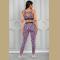 Pink Leopard Print Active Bra Pants Yoga Set