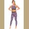 Pink Leopard Print Active Bra Pants Yoga Set