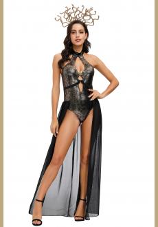 Sexy Women's Greek Goddess Costume Hot Sale Snake Lover Halloween Party Costume
