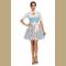 Womens Beer Maid Wench German Oktoberfest Costume Traditonal Bavarian Dirndl Dress Plus Size 