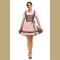 Plus Size Women's German Dirndl Dress Traditional Bavarian Beer Girl Oktoberfest Costumes