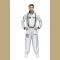 Halloween Silver Pilot Astronaut Alien Spaceman Cosplay Costume Carnival Party Couple One Piece Jumpsuit