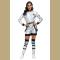 New Arrival Adult Astronaut Space Jumpsuit Halloween Cosplay Party Pilots Couple Costume