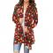 Womens Fashion Open Front Christmas Print Casual Long Sleeve Cardigans 