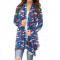 Womens Fashion Open Front Christmas Print Casual Long Sleeve Cardigans 