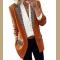 Womens Casual Leopard Print Blazers Open Front Long Sleeve Work Office Jackets Blazer 